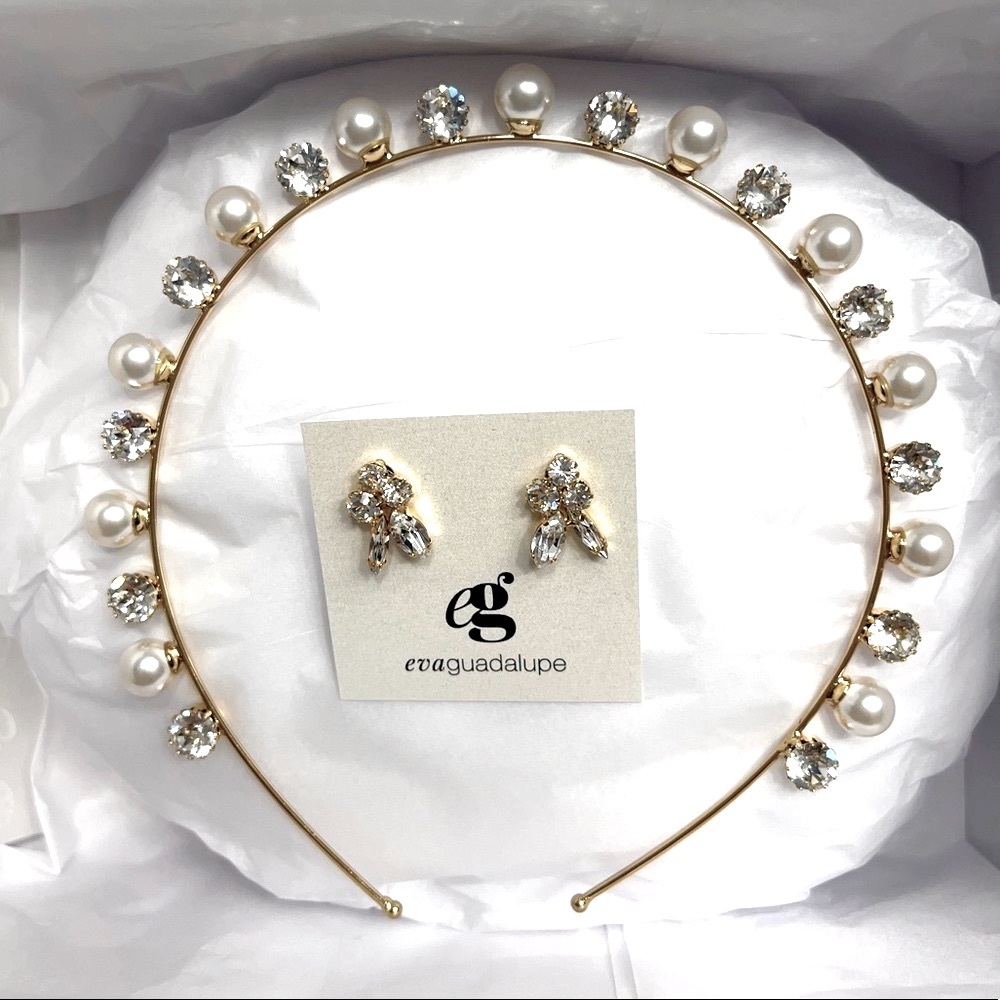 Bridal Headpiece from PR Local Jewelry Designer: Eva Guadalupe 💎